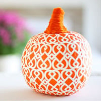 How to Decorate a Fake Pumpkin Using a Paper Napkin