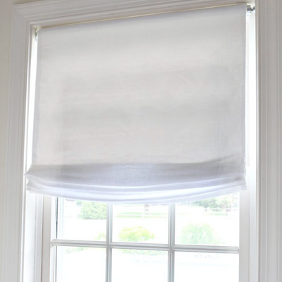 No Sew Window Treatment: Relaxed Roman Shades