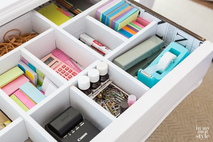 How to Make Wood Desk Drawer Dividers