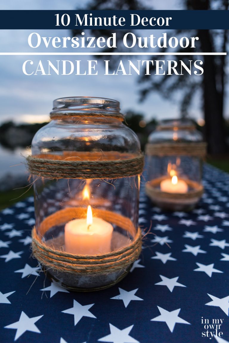 How to Make an Oversized Glass Candle Lantern