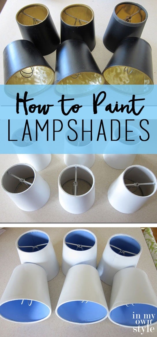 How to Paint Lampshades