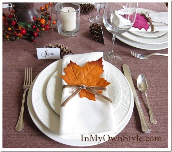 Thanksgiving-Tablesetting Ideas