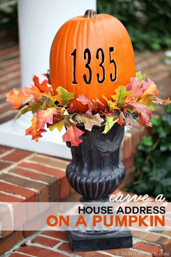 How to Carve Your Address into a Pumpkin with a Hot Knife