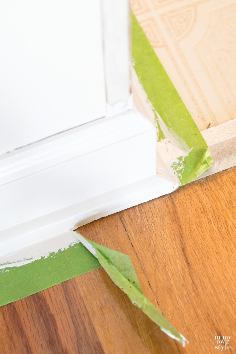 How to Paint Over Dark Stained Trim