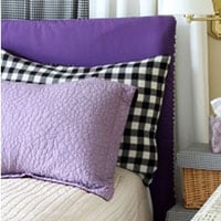 Easy-Sew Reversible Padded Headboard Cover