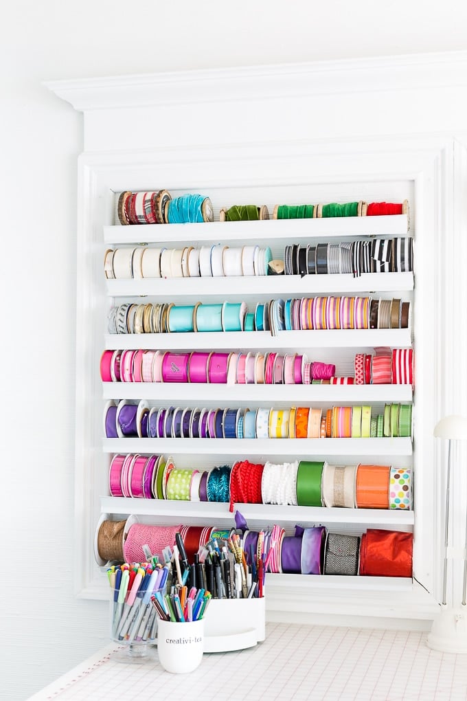 Ribbon Storage Ideas That Will Keep Your Rolls of Ribbon Organized For Good