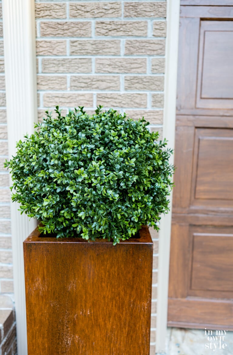 Creating Instant Rusted Patina on a Corten Steel Planter