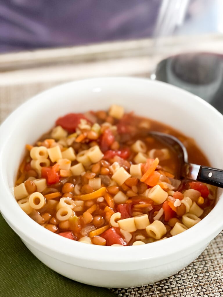 Rustic Tomato Lentil Soup Recipe