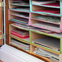 DIY Scrapbook Paper Organizer