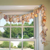 How-to Make an Easy Seashell Window Treatment