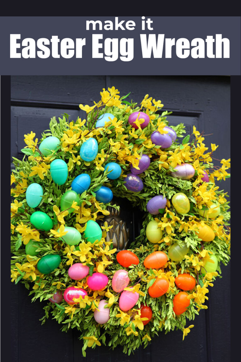 Spray Painted Spring Easter Wreath