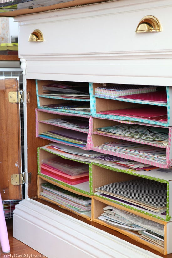 Storage-ideas-for-scrapbook-paper