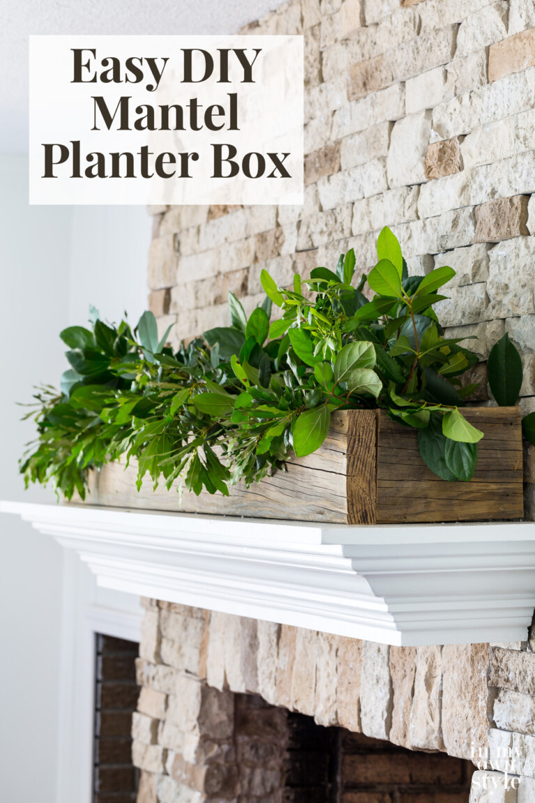 Totally Free Summer Mantel Planter Box