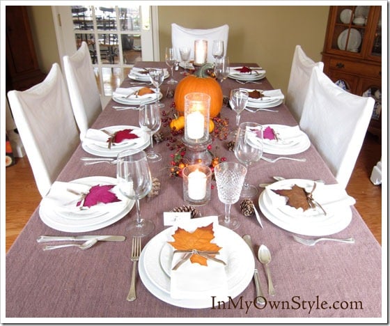 Thanksgiving-Tablesetting Ideas