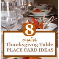 8 Creative Thanksgiving table place card ideas.