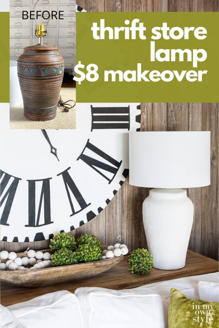 Thrift Store Table Lamp Makeover