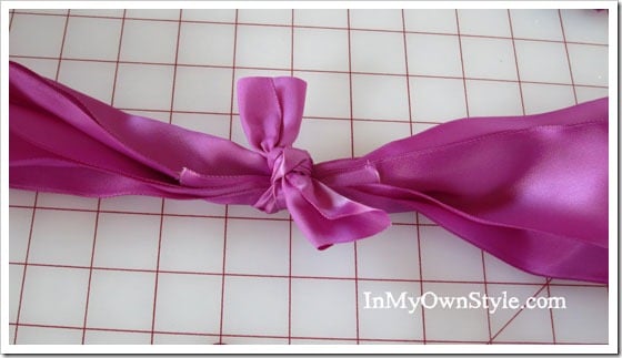 Easy ribbon bow