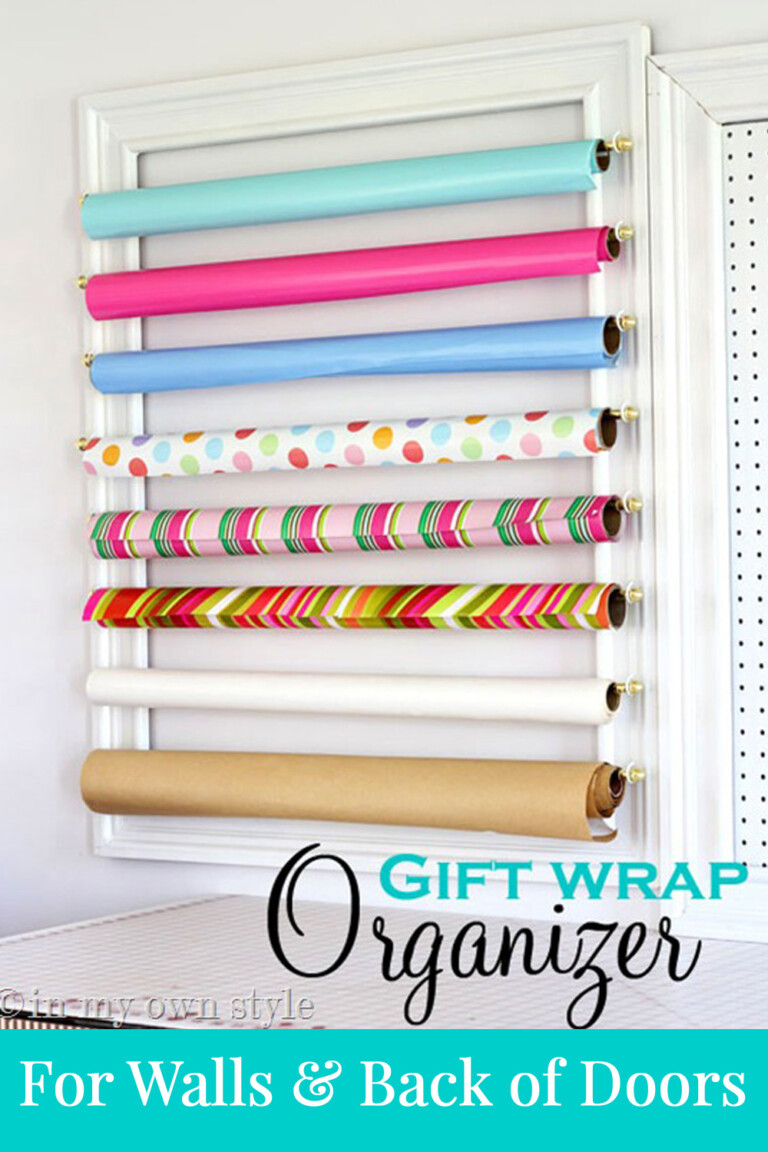 How To Make a Gift Wrap Organizer