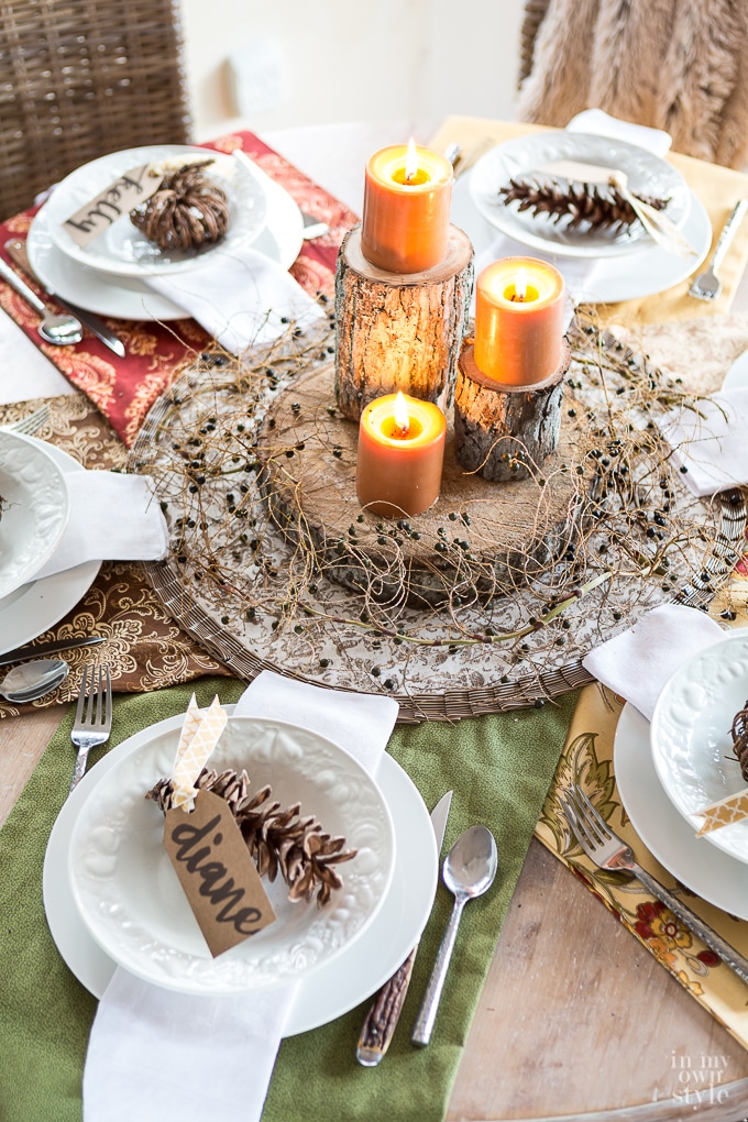 Thanksgiving table setting idea to serve Non Traditional Thanksgiving Dinner Recipes