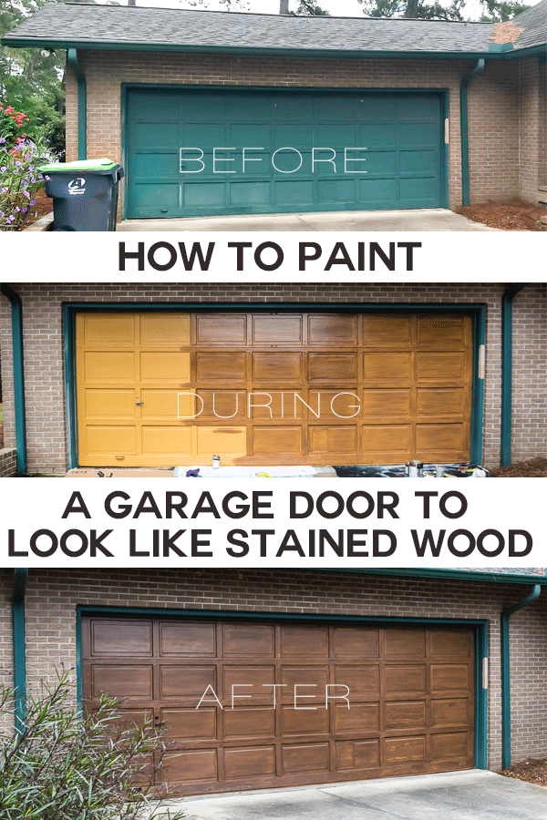 The Step-By-Step Guide to Painting Your Garage Door to Look Like Stained Wood